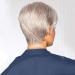 Women fashionable and charming white short hair wigs and Pooring Grandma Grand Mother Women Super Naturally Full Synthetic Wig like real hair Halloween Carnival Wig 10 "110g gray gray