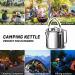 1.2L Outdoor Steel Kettle - Portable Coffee Pot Teapot for Camping Trips - Buy Online on GoSupps.com