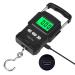 Bonano Built-in Lithium Battery Fishing Scale and Measuring Tape, Micro-USB Interface, Backlit LCD Display 165lb/75kg Hanging Scales Digital Weight.Fishing Gifts for Men, use for Home and Outdoor.