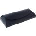 Paule & Knopf Classic glasses case made of black genuine leather and with magnetic closure