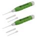 Qtqgoitem Plastic Flashlight Earpick Earwax Remover Curette Cleaning Tool 2 Pcs White Green (Model: 121 481 085 016 eec)