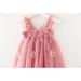 PythJooh Baby Girl Tulle Dress with Butterfly Wings | Toddler Princess Dress | 2-3 Years | Dusty Pink - Buy Online on GoSupps.com