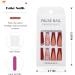 Handcess Christmas False Nails Long Red Snowflake Press On Nails - 24Pcs - Buy Online on GoSupps.com