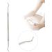 Anself Toenail Ingrowing Cleaner Double-ended Ingrown Toenails Lifter File Podiatry Stainless Steel Nail Care Chiropody Tool Silver - Buy Online on GoSupps.com