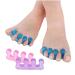 Soft Silicone Toe Splitters 2 Flexible Toe Splitters for Pedicure Correction feet Care Bunion Corrector