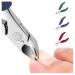 2 in 1 Manicure Tool Finger Nail Clippers with Nail File Dead Skin and Hangnail Trimmer Toenail Scissors Emery Board - Red
