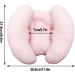 Blublu Park 2-in-1 Baby Travel Cushion - Pink | Adjustable Banana Shape | Neck and Head Support for Infants 3-12 Months - Buy Online on GoSupps.com