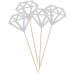 Vaguelly 150 Pcs Gold Diamond Topper Fruitcakes Wedding D cor Cake Diamonds Wedding Diamond Glitter Diamond Home Ornament Fruit Cake Glitter Wedding Cupcake Picks Commemorate Toothpick - Buy Online on GoSupps.com