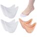 Pairs Toe Protectors Lace Protectors Toe Protection Silicone Washable and Reusable Foot Cover Soft Gel Toe Caps for Ballet Pointe Shoes Ballet Shoes Pumps Pain Relief White Skin Tone