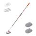 Triangular Bathroom Scrubbers Multifunctional Brush Tile Scrubbers Tub Scrubbers Long Cleanings Brush For Floor Wall Bathtub