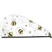 Buy Cartoon Doodle Cute Bees Microfiber Hair Towel - Super Absorbent Coral Velvet Wrap for Long Curly & Thick Hair - Fast International Shipping - Buy Online on GoSupps.com