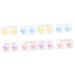Solustre pack with 8 pieces of contact lens container holder for cosmetic lens organizers contact lens holder cosmetic clinic organizer Small bracket Accompanying box storage box PP