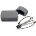 Cokobin Foldable Stainless Steel Reading Glasses | Mini Anti-Blue Light Aid for Men & Women | Hard Shell Case Included | Gray +1.0 - Buy Online on GoSupps.com