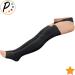 Thigh High Open Toe Compression Stockings 15-20 mmHg with YKK Zipper - Moderate Support in Black | International Shipping Available - Buy Online on GoSupps.com
