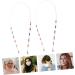 JECOMPRIS 2pcs Anti-Drop Chain Shot Glasses Chin Strap - Durable Acrylic Child Safety Glasses - Buy Online on GoSupps.com