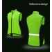 WOSAWE Cycling Vest for Men & Women | Reflective Breathable Sleeveless Wind Jacket - New Green L | Ideal for Running & Cycling - Buy Online on GoSupps.com