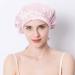 SOLUSTRE Hair Protection Cap | Adjustable Silk Bonnet & Satin Sleep Cap for Hair Care - One Size Pink & White - Buy Online on GoSupps.com