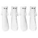 Gimocool Magnetic socks |Funny Magnetic Suction 3D Doll Couple Socks |Magnetic hand holdings2 pairs of hand holding a couple of funny socks with eyes |3D puppet pair with magnetic suction cup white-1