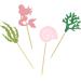 UXYOKM 24Pcs Mermaid Cupcake Toppers Glitter Mermaid Seaweed Coral Sea Snail Cupcake Picks Baby Shower Under the Sea Mermaid Theme Birthday Party Decorations Supplies - Buy Online on GoSupps.com