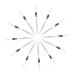 Beavorty 48 Pcs Eyeliner Pencil Highlighter Eyeshadow White Eye Pencil Eyeliner Brush Whitening Makeup Pen