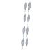 Ipetboom 4 Pairs Rhinestone Hair Clip Hair Barrettes for Women Rhinestone Hair Barrette Silver Hair Clips Silver Headpiece Bridal Hair Accessories Bobby Pin Zinc Alloy Bang Clip Girl Wild