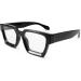 VISOONE Blue Light Blocking Glasses | Rectangle MultiColor Frame for Men & Women | Preppy Chic Look | RIVER River Upg Black - Buy Online on GoSupps.com