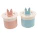 OFFIGAM 2 Pieces Facial Cleanser for Rabbit Ears Foam Shampoo Gasket Shock Absorber Cup Decoration Decoration Cartoon Cat Decoration Shark Gill Decoration Cup Cup Plastic
