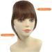 Real Human Hair Clip-In Thick Bangs Extension - Unprocessed French Fringe in Light Brown - Buy Online on GoSupps.com