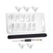 DRESSOOS 1 Set nail extension set False Nail Tips fake nail tips picker coffin nail forms Extension Dual Nail Builder Fake Nails fake fingernails dual ended brush tool set plastic crystal