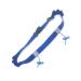 Running number belt with elastic gel and reflective strip for runners cyclists triathletes running number belts running number belt running number belt pile belt with water bottles blue