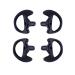 AIRSN Replacement Earmold Earbud Earplug for Motorola Kenwood Two-Way Radio Air Acoustic Coil Tube Audio Kits (Black,3 Pair-Small,Medium,Large) Black samll,medium,large