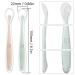 Tomedeks Silicone Baby Spoon Set - Soft Curved Feeding Spoon for Porridge - Colorful 2-Piece Set for Babies 1 Month+ - Buy Online on GoSupps.com
