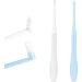 Ouligay 2Pcs End-Tuft Tapered Toothbrushes - Soft Trim, Orthodontic Braces Detail Cleaning - Blue White - 2 Count - Buy Online on GoSupps.com