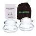 ELERA Silicone Cupping Therapy Sets, Professionally Chinese Massage Cups Tools, Silicone Cup for Joint Pain Relief, Massage Body (2 Cups) 2 Piece Set-M