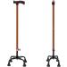 Four-Foot Cane Crutch Aluminum Alloy Non-Slip Elderly Four-Corner Height 68-90cm Adjustable Walker Interesting Safehappy Smooth Sailing - Buy Online on GoSupps.com