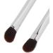 Makeup Concealer Brush Portable Double Ended Eyeshadow Brush Set 2pcs Silver Ergonomic for Home Travel - Buy Online on GoSupps.com
