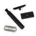 M hle Rocca Traditional Safety Razor - Black Stainless Steel Handle - Closed Comb Jet Razor - 1 Pack for Effortless Shaving - Buy Online on GoSupps.com