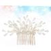 Ipetboom Bridal Headpiece Barrettes for Women Pearls Flower Hair Pearl Hair Comb Hair Combs for Women Hair Claw Clips for Women Bridal Hair Clip Tiara Bridesmaid Wedding Hair Accessories - Buy Online on GoSupps.com