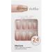 French False Nails Pink Gradient Press on Nails Natural Square Stick on Nails Ballerina Acrylic Short Fake Nails 24pcs for Women and Girls - Buy Online on GoSupps.com