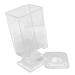Honrane Cotton Pad Holder Cosmetic Cotton Pad Organizer Makeup Cotton Pad Box Dust Proof Cover Transparent Acrylic Nail Art Remover Paper Wipe Holder Storage Supplies Transparent