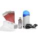 Kit for hair removal with warm wax device + 3 pink wax cartridges + 100 hair removal strips + 1 bottle of aftercare oil 100 ml