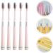 HOMSFOU 5pcs Soft Bristle Toothbrush - Spiral Silk Brush Eco-Friendly and Plastic-Free | International Shipping Available - Buy Online on GoSupps.com