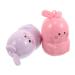2Pcs Cute Bunny Shaped Color Changing Lip Balm for Women Nourishing Lip Care Refreshing Hydration for Parties