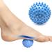 Prostretch of footy structured massage ball with spines to relieve foot pain plantar fasciitis and sore muscles depth fabric therapy