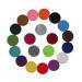 200 Pieces Car Diffuser Aromatherapy Diffuser Necklace Replacement Pads Replacement Felt Pads Essential Oil Diffuser Locket Necklace Refill Pads Multi-Color (22.5mm Diameter)