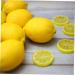 HOMSFOU 39 Pcs Imitation Lemon Slice Simulation Fruits Model Photography Fruits Slices Mini Lemon Model Lifelike Decorative Fruits Fake Lemon Slices Fruit Slices Gray Flakes Pvc Artificial Assorted Colorx3pcs 4X4X0.8CMx3pcs - Buy Online on GoSupps.com