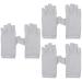 FOMIYES 3 Pairs Gloves Shield Gloves Sun Protection Gloves for Women Sun Protective Gloves Fingerless Gloves for Women Fabric Women's -black