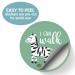 Zoo Animals Baby Monthly Stickers - Jungle Milestone Set for Boy/Girl | Unisex Safari Newborn Monthly Milestones (Set of 24) - Buy Online on GoSupps.com