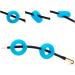 Buy Housoutil Silicone Glasses Handle Holders 7 Round Ears Brake Covers & Tippers in Sky Blue | International Shipping Available - Buy Online on GoSupps.com