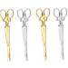 4 Pieces Scissors Shape Hair Clips - Elegant Barrettes & Hair Accessories for Women - Fashionable Hair Styling - Buy Online on GoSupps.com
